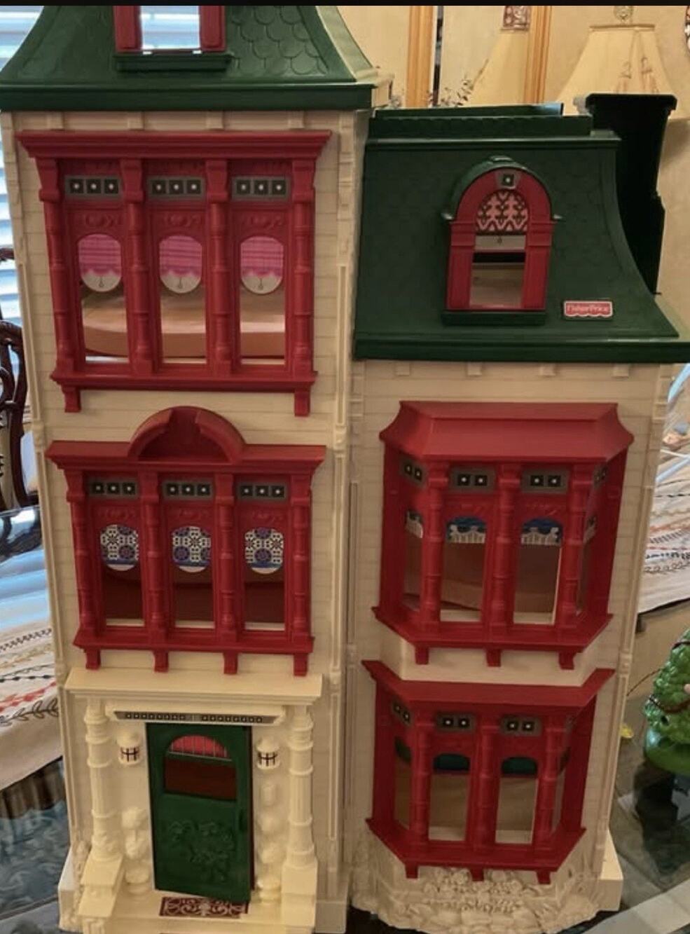 Fisher Price Loving Family Home For Holidays Dollhouse w/ Accessories & Dolls